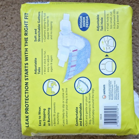 Hartz Comfitables Dog Diapers - Large, Blue 12ct. - Picture 3 of 3